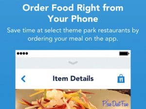Mobile Food Ordering WDW