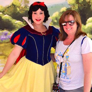 Pixie Dust Fan and Snow White