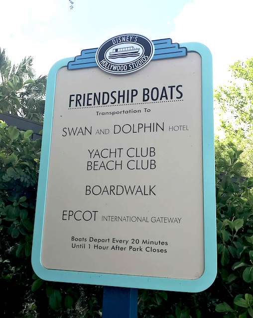 Disney Friendship Boat Sign