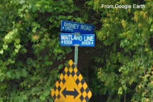 Disney Road Sign