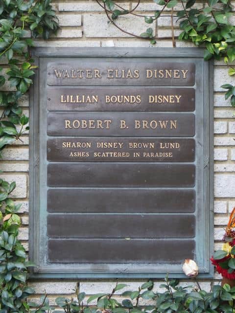 Forest Lawn Disney Headstone