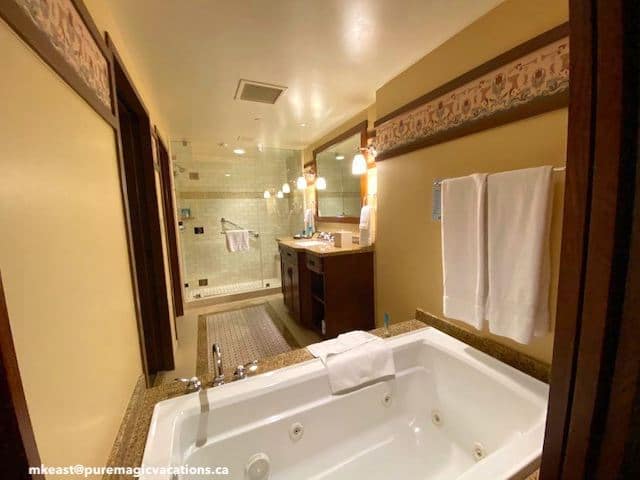 Grand Californian 1 bedroom villa full master bathroom