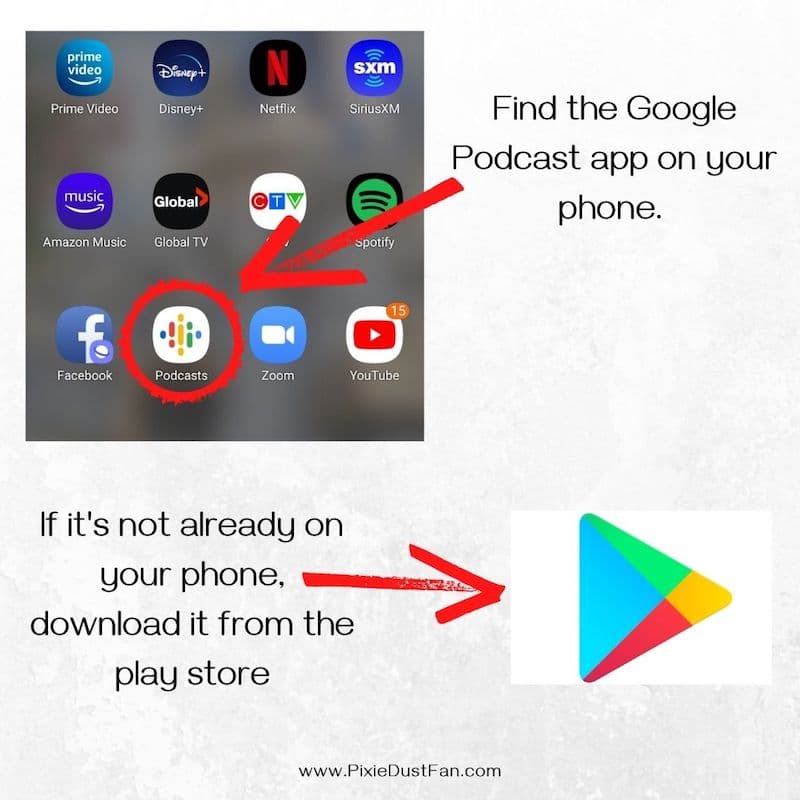 Google Play Podcasts Pixie Dust Fan