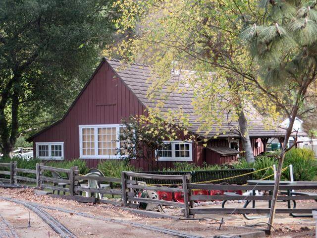 Walt's barn as seen from the train ride