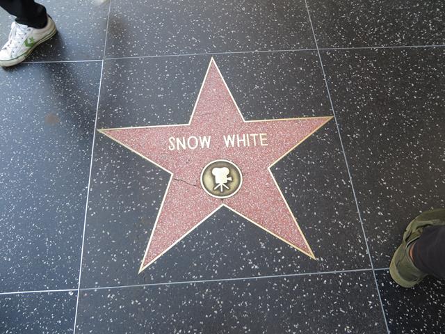 Snow White Hollywood Boulevard Star